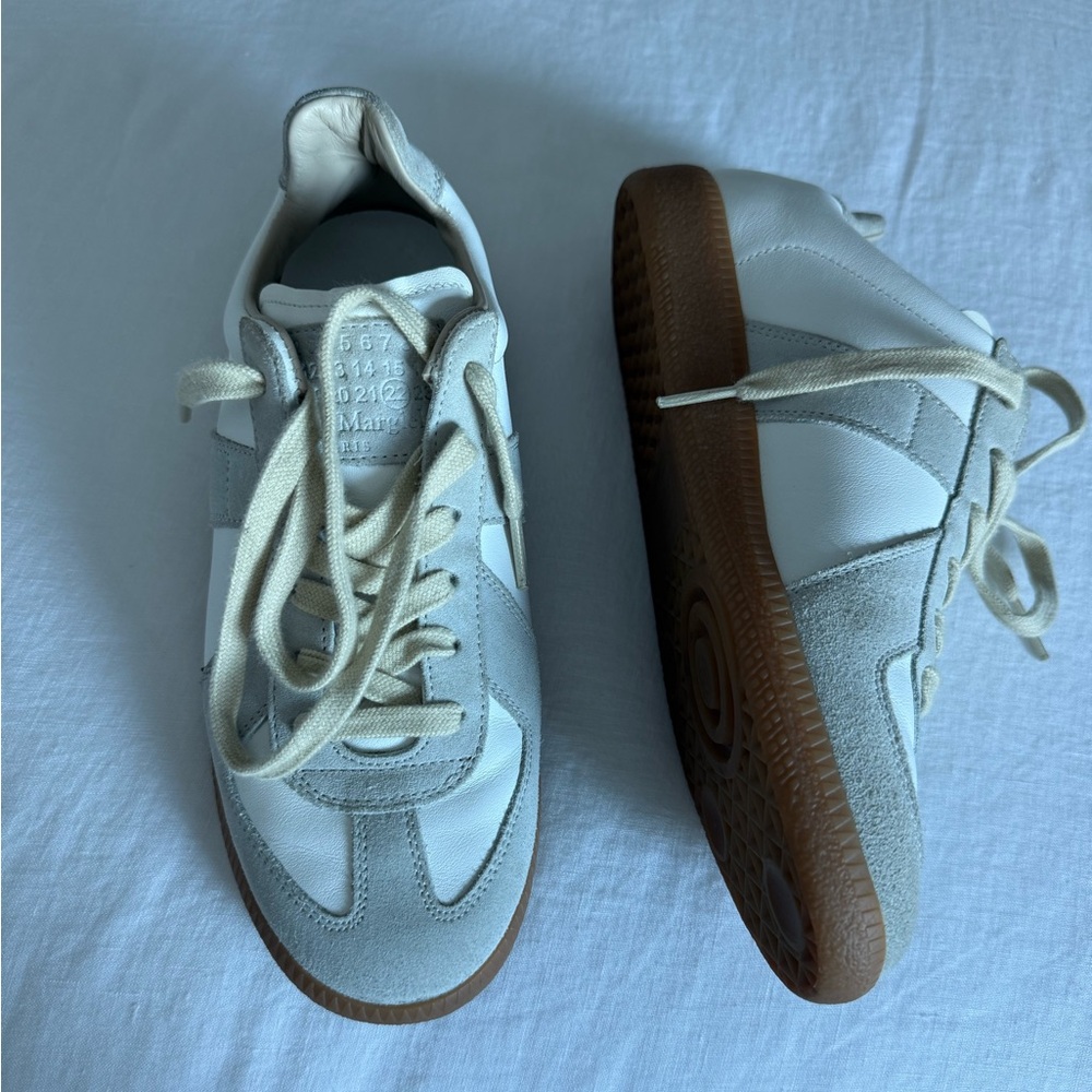 Maison Martin Margiela White and Gray Sneakers